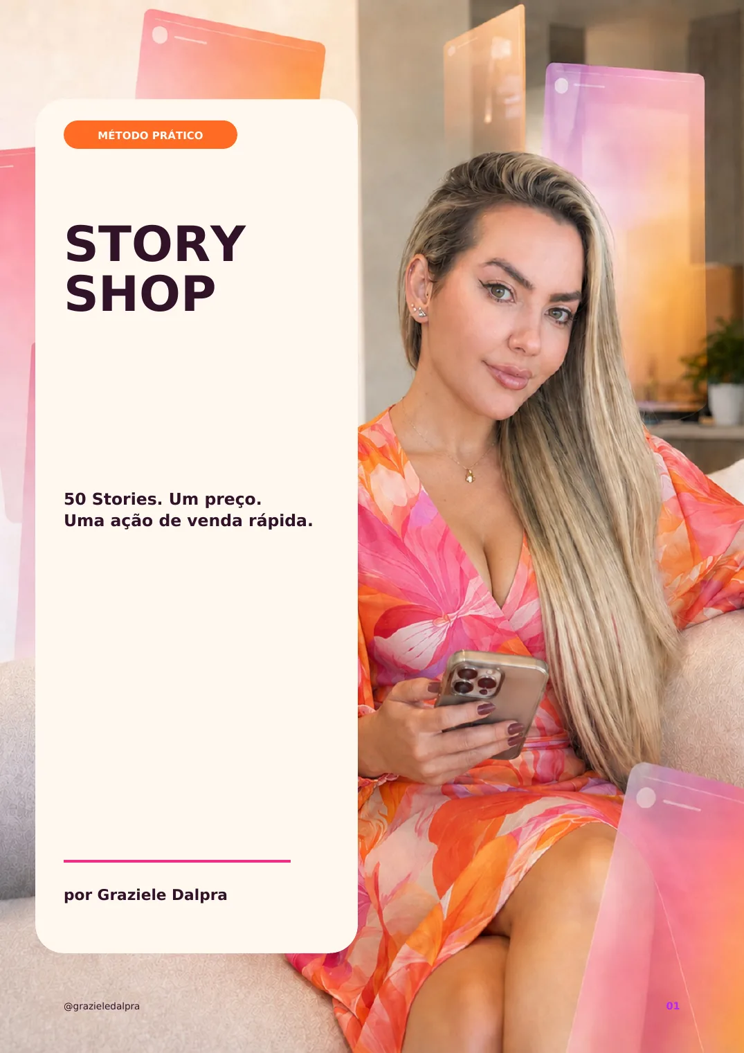 Capa do material Story Shop por Graziele Dalpra